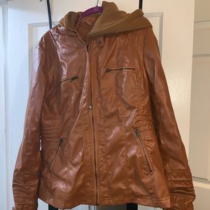 Faux leather jacket